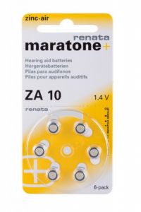 Батарейки для слуховых аппаратов Renata ZA10 Maratone ― РадиоМаркет