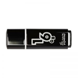 USB Флеш-накопитель SmartBuy Glossy 16 ГБ, черный ― RadioMarket