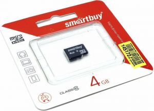 MicroSDHC карта SmartBuy SB4GBSDCL4-00 4 Гб Class 4 ― РадиоМаркет