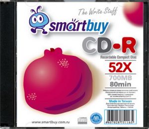 Диск Smartbuy CD-R 80min 52x Slim ― RadioMarket