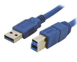Кабель USB3.0 USB A (m) - USB B (m), 1.5м, синий ― РадиоМаркет